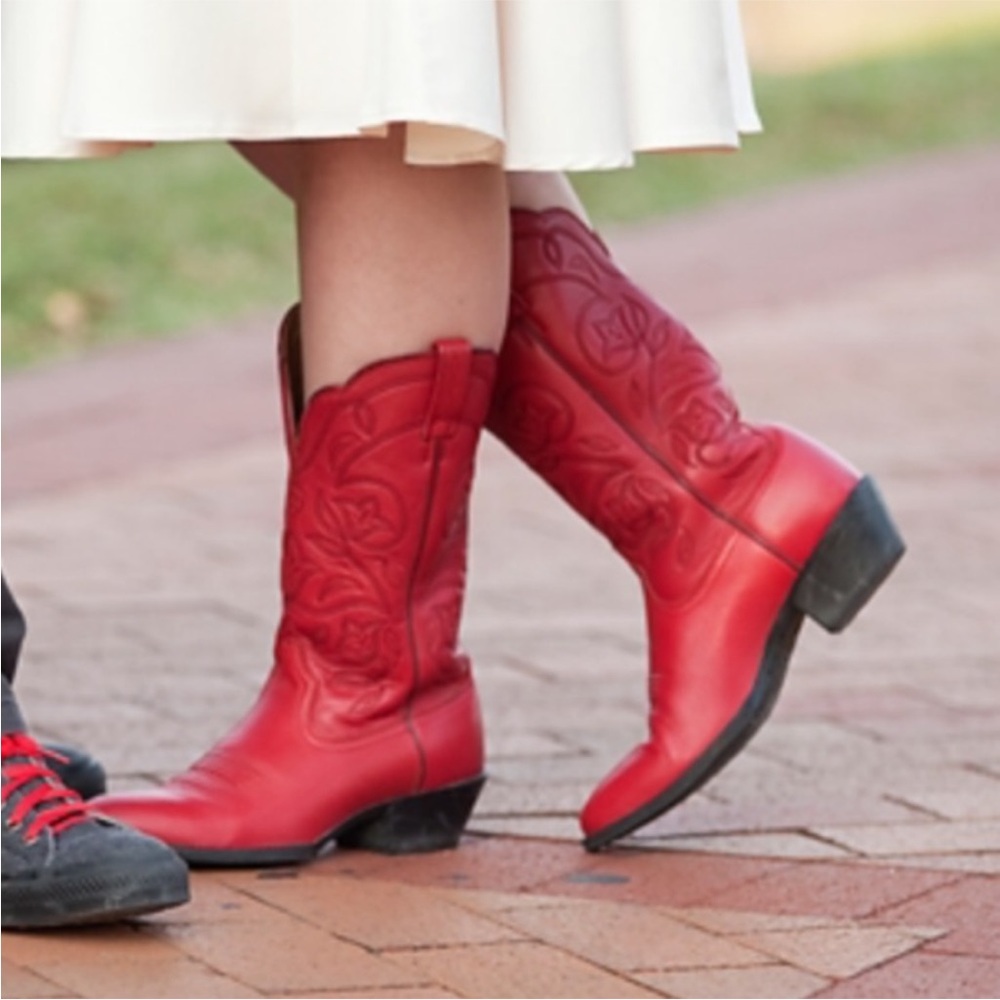 Red Ariat Cowboy Boots